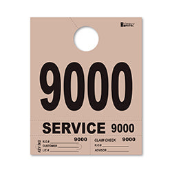 4 Part Heavy Brite Dispatch Numbers - Tan - 9000-9999
